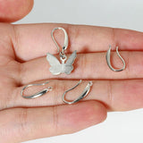 925 Sterling Silver Ear Hook Earrings Studs Base for Jewelry Making