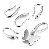 925 Sterling Silver Ear Hook Earrings Studs Base for Jewelry Making