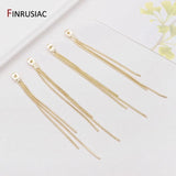 DIY 14k Plated Brass Tassel Chain Earring Backs Stopper Earnuts