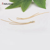 DIY 14k Plated Brass Tassel Chain Earring Backs Stopper Earnuts