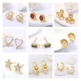 DIY 14k Plated Brass Tassel Chain Earring Backs Stopper Earnuts