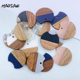 4Pcs 23*25MM Wood HandMade Earring Findings
