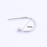 20pcs Stainless Steel 15mm 25mm Hoop Earring Posts Findings DIY Jewelry Making