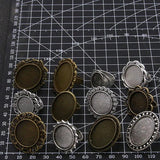 6 Pcs 2 Mix Inner Size 10-20 Style Ring Adjustable Settings Ring Blank/Base