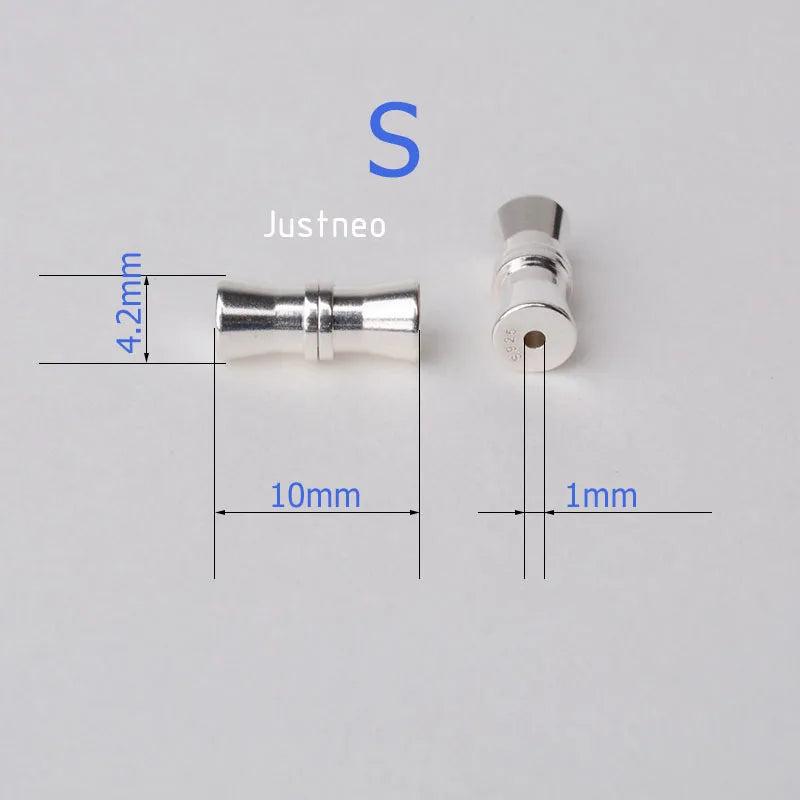 925 Sterling Silver Thread Clasp for Necklace/Bracelet DIY Jewelry