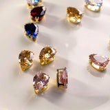 Hand Stitch Crystal Zircon Claw Drill Golden Claw Alloy
