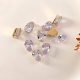 Hand Stitch Crystal Zircon Claw Drill Golden Claw Alloy