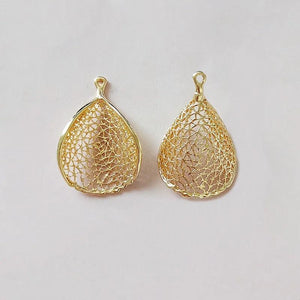 10 PCS Leaf Pendant Charms for Jewelry Making