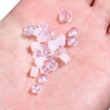 100pcs Silicone Heart Hamburger Earring Backs