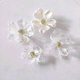 10 PCS Acrylic Flowers Hairpin Earrings DIY Jewelry Materials