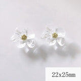 10 PCS Acrylic Flowers Hairpin Earrings DIY Jewelry Materials