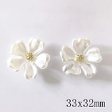 10 PCS Acrylic Flowers Hairpin Earrings DIY Jewelry Materials