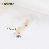 14K Plated Pinch Pendant Bails for Jewellery Making