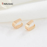 14K Plated Pinch Pendant Bails for Jewellery Making
