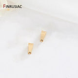 14K Plated Pinch Pendant Bails for Jewellery Making
