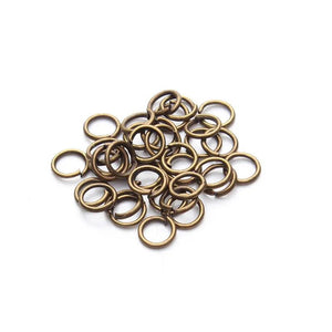 50-200pcs DIY Jewelry Findings Jump Rings Split Rings 4mm 6mm 8mm