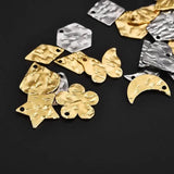 20pcs Stainless Steel Love Embossing Charms Pendant Jewelry Making