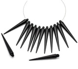 200pcs Retro Metal Acrylic Spike Earring Findings 2.2cm/3.5cm/5.3cm