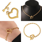 3pcs Stainless Steel Toggle Clasps for Bracelet Necklace DIY Jewelry Making