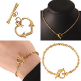 3pcs Stainless Steel Toggle Clasps for Bracelet Necklace DIY Jewelry Making