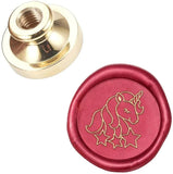 1PC Unicorn Wax Seal Stamp Head 25mm Removable Sealing Brass Stamp Head