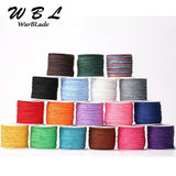 100M Cotton Cord 0.8mm 1mm 1.5mm Nylon Cord Thread Chinese Knot Macrame Cord Str