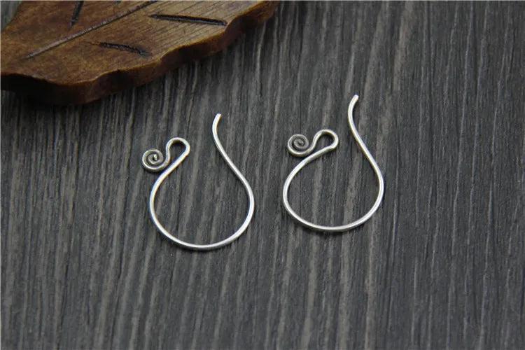 925 Sterling Silver Earring Hooks for DIY Jewelry Making