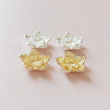 20 PCS Flowers Tray KC Gold/Silver Charm DIY Jewelry Making
