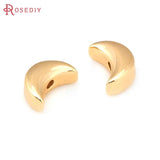24K Brass Moon Rainbow Spacer Pigeon Star Cylinder Oval Beads