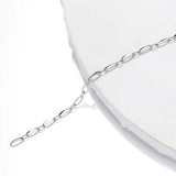 1m 4mm Stainless Steel Chain Necklace Link Oval Chain for Jewelry Making DIY