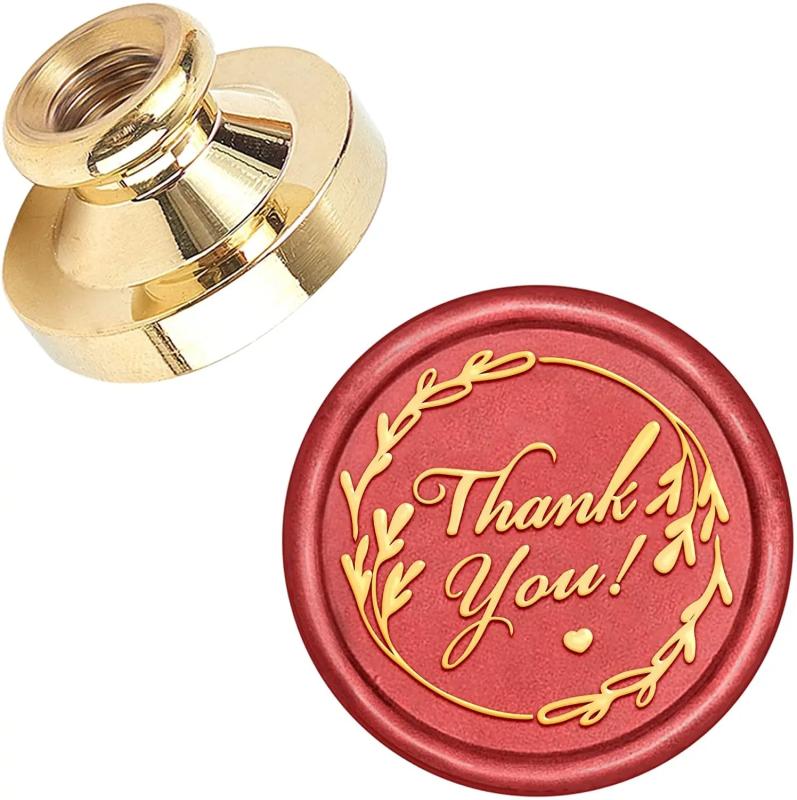 Wax Seal Stamp Head Thank You for Envelopes Invitations