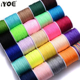 0.8mm 45/95m Gradient Nylon Cord Jewelry Tassel DIY Braided Knot Thread Rope