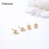 14k Plated Brass Jewelry Peg Bails for Pearls Pendants