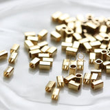 100 Raw Brass 3x2mm Rectangle Tube Spacers