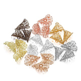 20pcs 23x28mm Copper Beads Caps Charms Flower Shape Pendant Jewelry Making