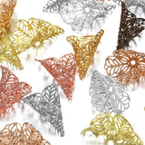 20pcs 23x28mm Copper Beads Caps Charms Flower Shape Pendant Jewelry Making