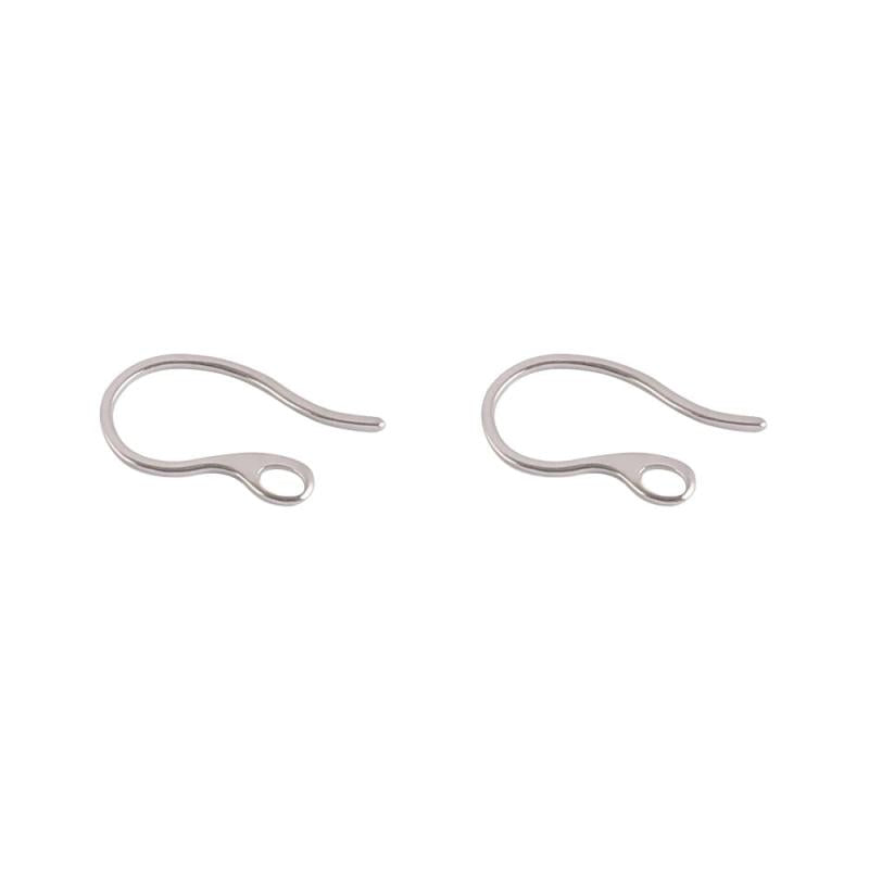 20pcs Stainless Steel Ear Hook Findings For DIY Earrings