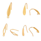 20pcs Stainless Steel Ear Hook Findings For DIY Earrings