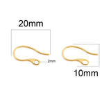 20pcs Stainless Steel Ear Hook Findings For DIY Earrings
