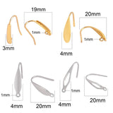 20pcs Stainless Steel Ear Hook Findings For DIY Earrings