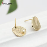 14K Plated Stud Earrings Hooks DIY Drop Earrings