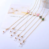 Four-leaf Clover Pendant Chain Beading Anti-loss Chain Glasses Rope