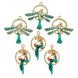 10pcs Enamel Animal Charms - Dragonfly Elf Girl Mermaid Pendant