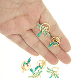 10pcs Enamel Animal Charms - Dragonfly Elf Girl Mermaid Pendant