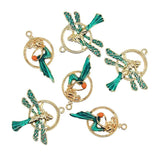 10pcs Enamel Animal Charms - Dragonfly Elf Girl Mermaid Pendant