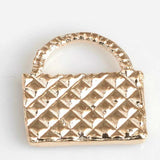 10pcs Enamel Package Lattice Handbag Charms For Jewelry DIY XL1166