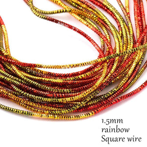 1.5mm Bullion Wire French Coil Embroidery Silk Thread
