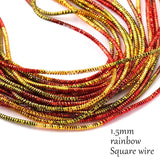 1.5mm Bullion Wire French Coil Embroidery Silk Thread
