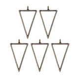 5Pcs Hollow Frame Open Back Bezel Pendant Resin Pressed Flower Jewelry Making