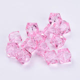 200 Pcs 8mm Acrylic Cube Beads Mix for Jewelry Making DIY Bag